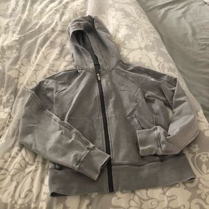 Lululemon zip up grey hoodie